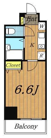 S-FORT船橋ROOTS(1K/1階)の間取り写真