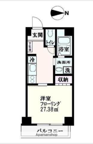 リバーシティハイツOKADA(1K/7階)の間取り写真