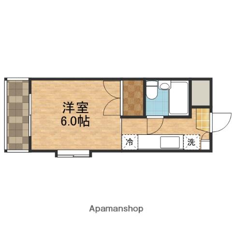 シャトレMAKUHARI(1K/5階)の間取り写真
