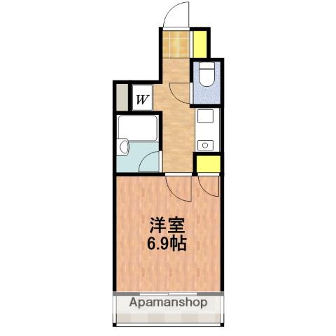 アーネット西船橋(1K/6階)の間取り写真