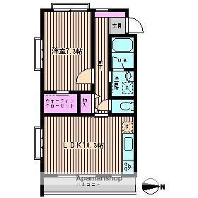 プライムヒルズ(1LDK/3階)の間取り写真