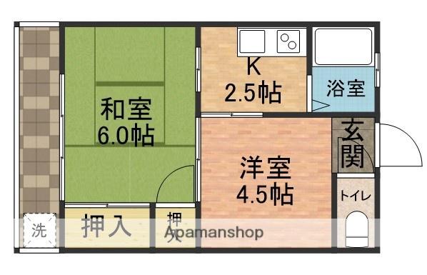 コーポ御代川 2階階 間取り
