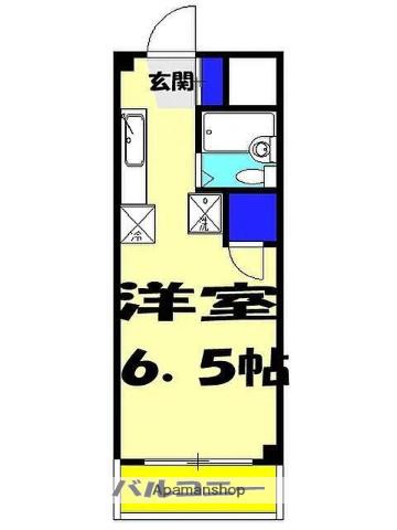 シャルム津田沼(1K/2階)の間取り写真