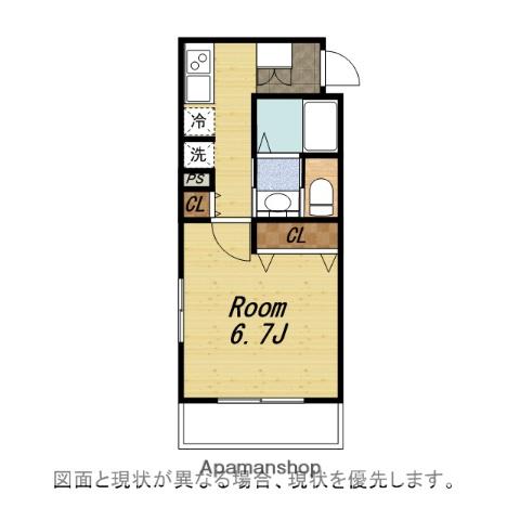 MAISON M(1K/1階)の間取り写真