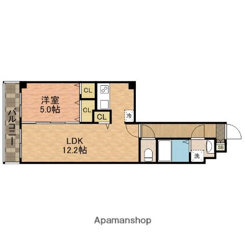 ミミハウス船橋(1LDK/1階)の間取り写真