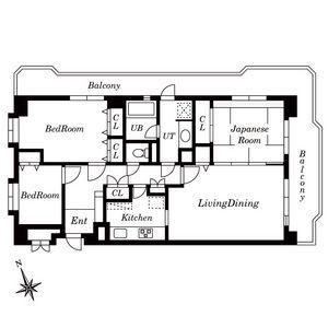 LEO拾八番館(3LDK/3階)の間取り写真