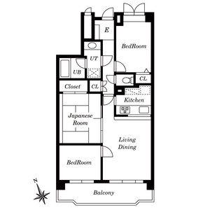 LEO拾八番館(3LDK/4階)の間取り写真