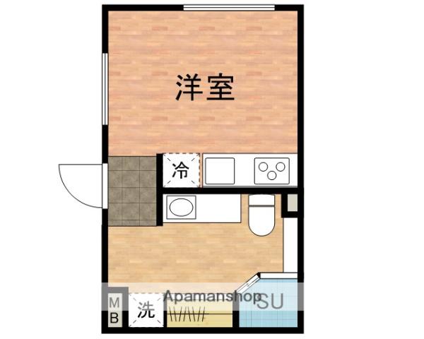 I RASHIKU中山(1K/1階)の間取り写真