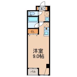 ペリエ市川Ⅰ(ワンルーム/4階)の間取り写真