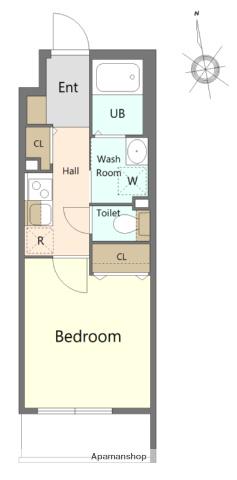 S-FORT船橋海神(ワンルーム/3階)の間取り写真