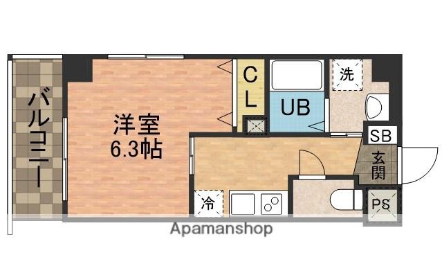 THE RESIDENCE船橋(1K/7階)の間取り写真