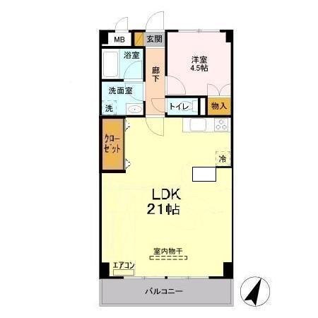 YS習志野台 3階階 間取り