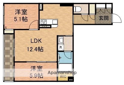 BLOOMING STAGE(2LDK/2階)の間取り写真