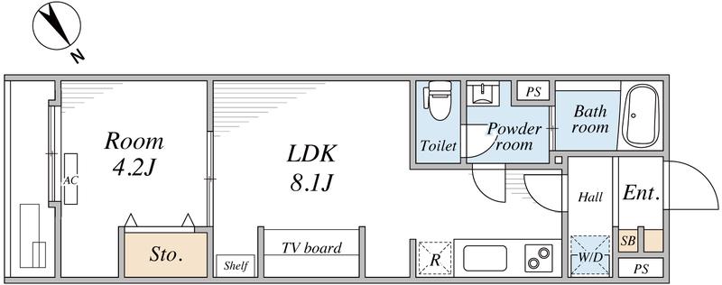 リブリ・船橋Ⅳ(1LDK/3階)の間取り写真