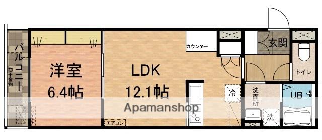 グランデイル(1LDK/2階)の間取り写真