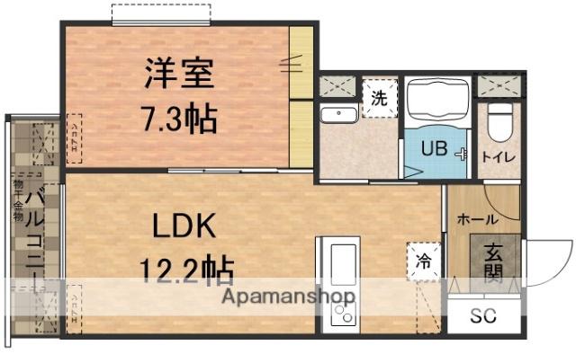 グランデイル(1LDK/2階)の間取り写真