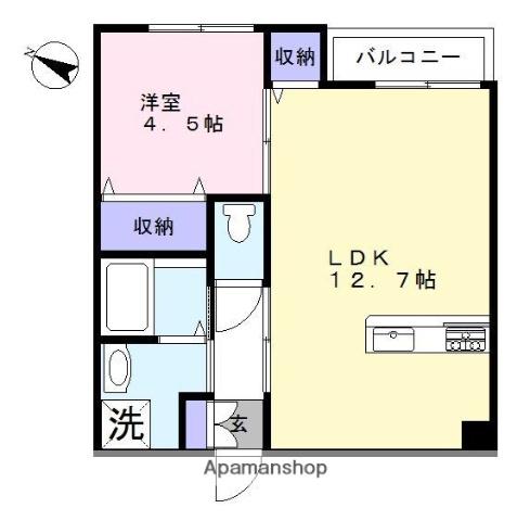 SONORA滝不動(1LDK/1階)の間取り写真