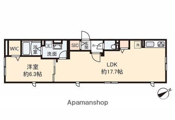シュタインハウス(1LDK/1階)の間取り写真