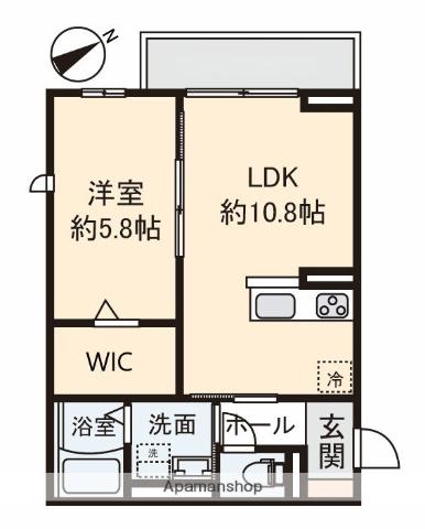 シュタインハウス(1LDK/2階)の間取り写真