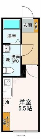 リベルテ(ワンルーム/3階)の間取り写真