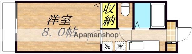 リバーサイドタウン(1K/1階)の間取り写真