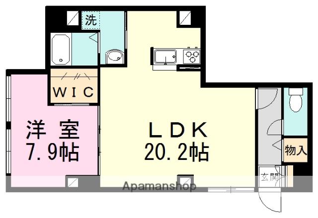 シャーメゾンOISO弐番館(1LDK/1階)の間取り写真