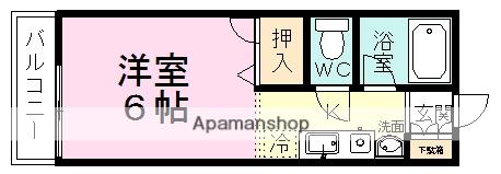 ニューエステート(1K/2階)の間取り写真