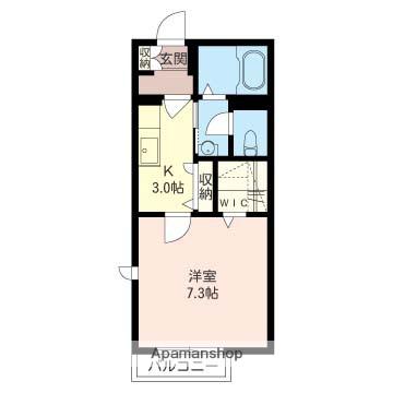 LE VILLAGE YACHIYO(1K/1階)の間取り写真