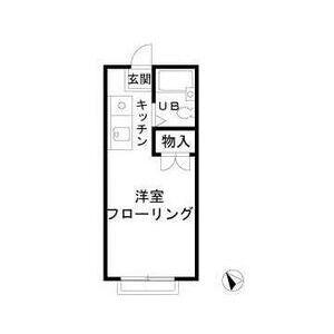 エステートピア八千代台東(ワンルーム/2階)の間取り写真