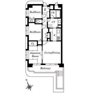 LEO拾八番館(3LDK/1階)の間取り写真