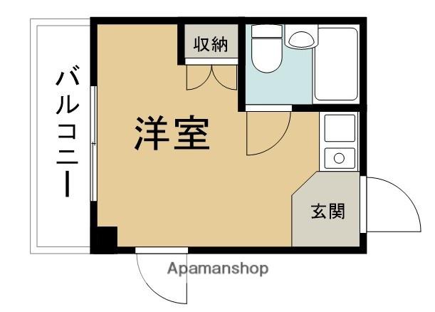 ランドフォレスト二和東(ワンルーム/2階)の間取り写真