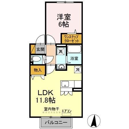 ルミエール参番館 2階階 間取り