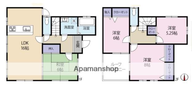 三山1丁目(4LDK/1階)の間取り写真
