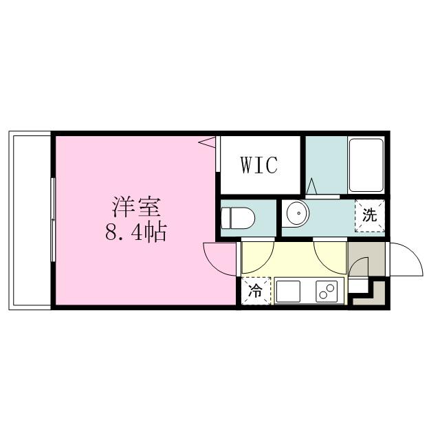 リブリ・ルキア(1K/3階)の間取り写真