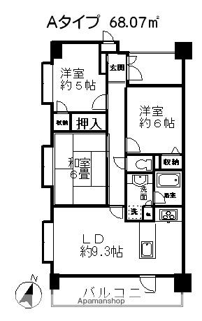 ラ・フォレ23(3LDK/4階)の間取り写真