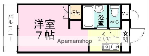 ロイヤルハイツ中根 3階階 間取り