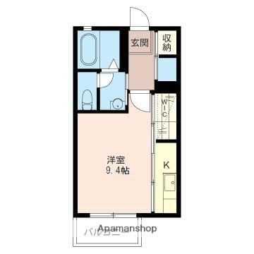 メゾングラシュー(ワンルーム/2階)の間取り写真