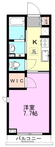 CITY FLATS(1K/1階)の間取り写真