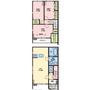 Ｎ．ＦＯＲＴＥ成田宗吾(3LDK)の間取り写真