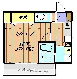 リヴテラス(1K/1階)の間取り写真