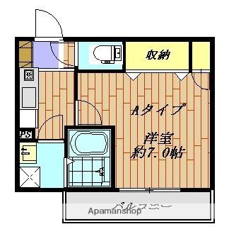 リヴテラス(1K/3階)の間取り写真