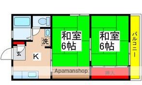 グレィシィ60(2K/2階)の間取り写真