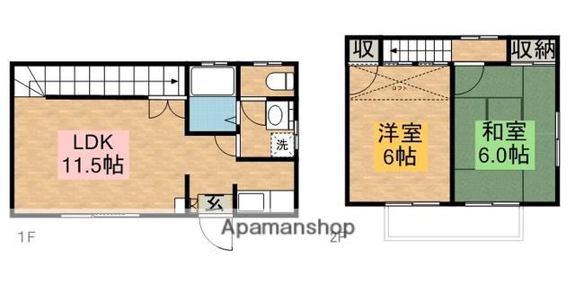 コウノハイツⅠ(2LDK)の間取り写真