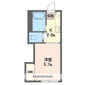 ドエル習志野(1K/1階)の間取り写真