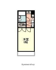 サンノーブル勝田台(ワンルーム/3階)の間取り写真