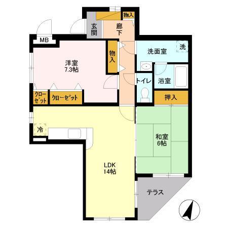 ファインヴィラ 1階階 間取り