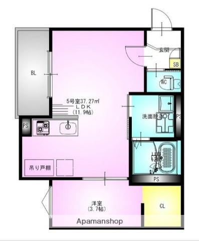 REGALEST八千代緑が丘(1LDK/3階)の間取り写真