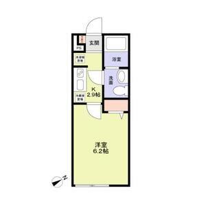 L.E.HILLS(1K/3階)の間取り写真
