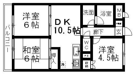 YS習志野台 1階階 間取り