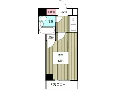 SOCIETY MINAMI-GYOUTOKU(1K/4階)の間取り写真